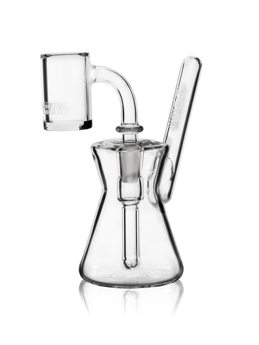 GRAV® Hourglass Pocket Bubbler Rig – Clear